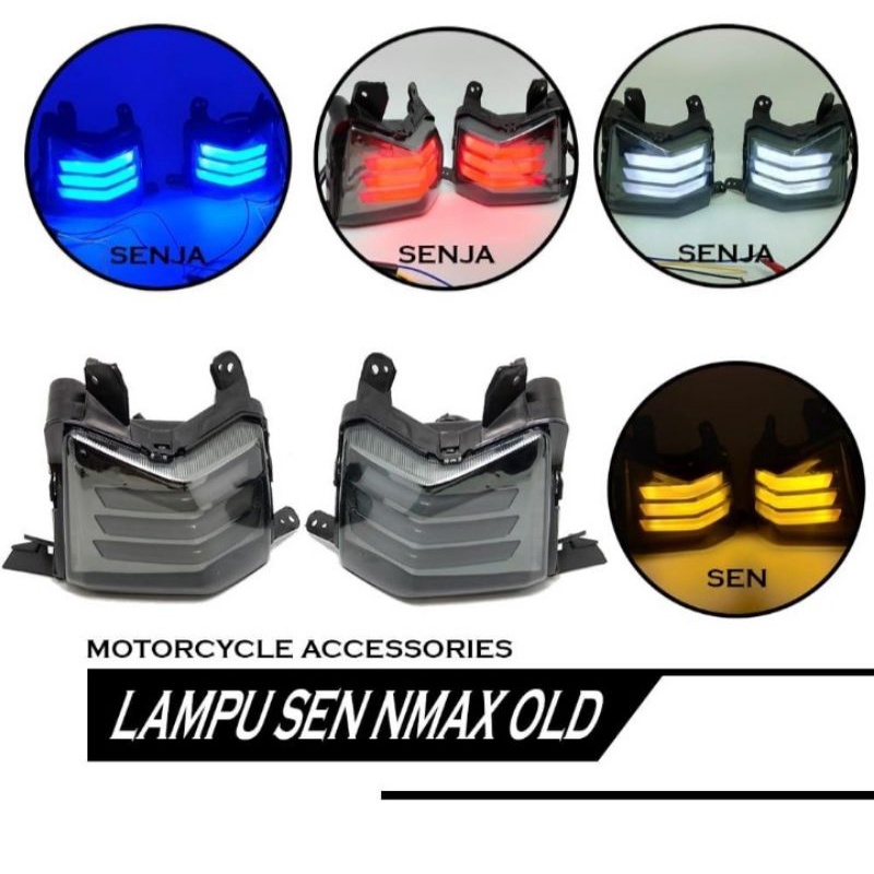 lampu sen depan nmax old led sen kuning led senja biru senja merah senja putih