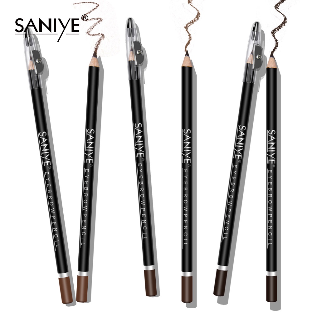 SANIYE Pensil Alis Tahan Lama Eyebrow Pencil Waterproof 3 Warna S05