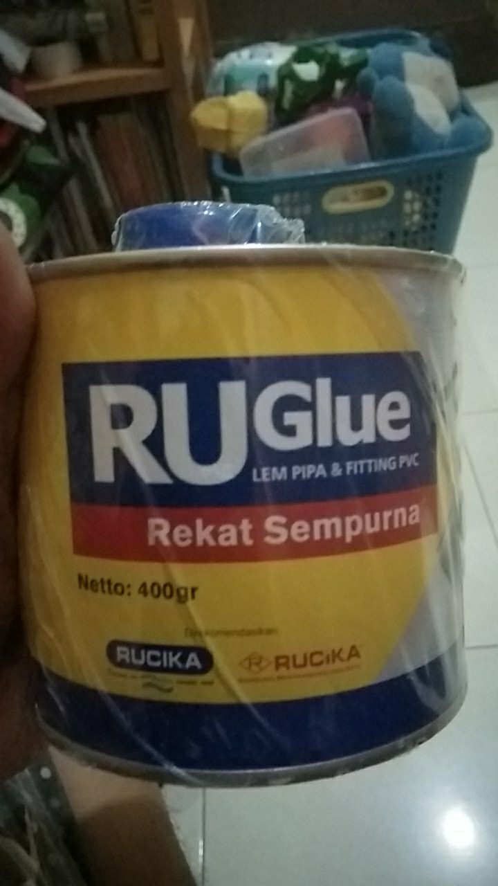 Lem Pipa Pvc Ruglue Kaleng 400gr