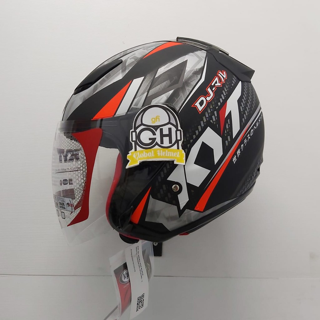 kyt dj maru original / helm kyt djmaru motif / kyt djmaru ori-#15 BLACK GUMATE DOF