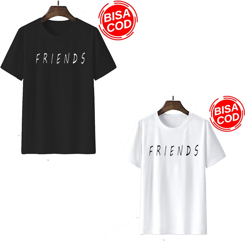 Kaos pria || kaos distro pria motip FRIENDS || Kaos pria sablon digital Berkualitas Unisex MS089