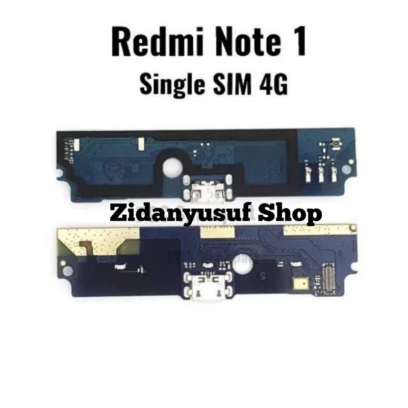 BOARD PAPAN KONEKTOR CONEKTOR CHARGER XIAOMI REDMI NOTE 1 4G PLUG IN MIC ORIGINAL