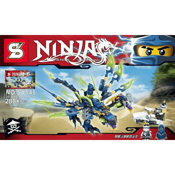 Lego Kw Ninjago Blue Green Dragon SY 548