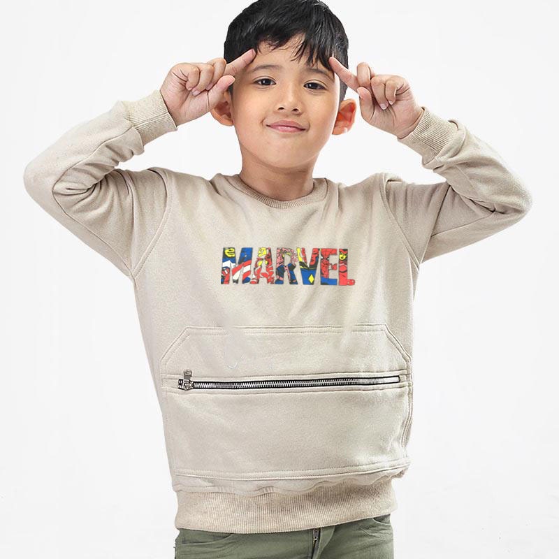 Sweater Hoodie Anak Marvel Usia 6-11tahun / Jaket Hoodie Nasa Marvel H*M Pria Wanita