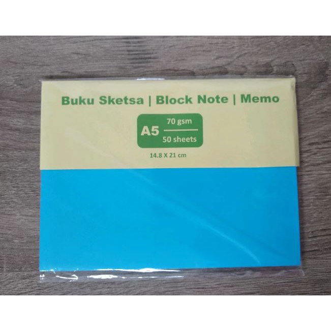 

Buku Sketsa - Block Note - Memo - A5 - 50 Sheets - SoftCover