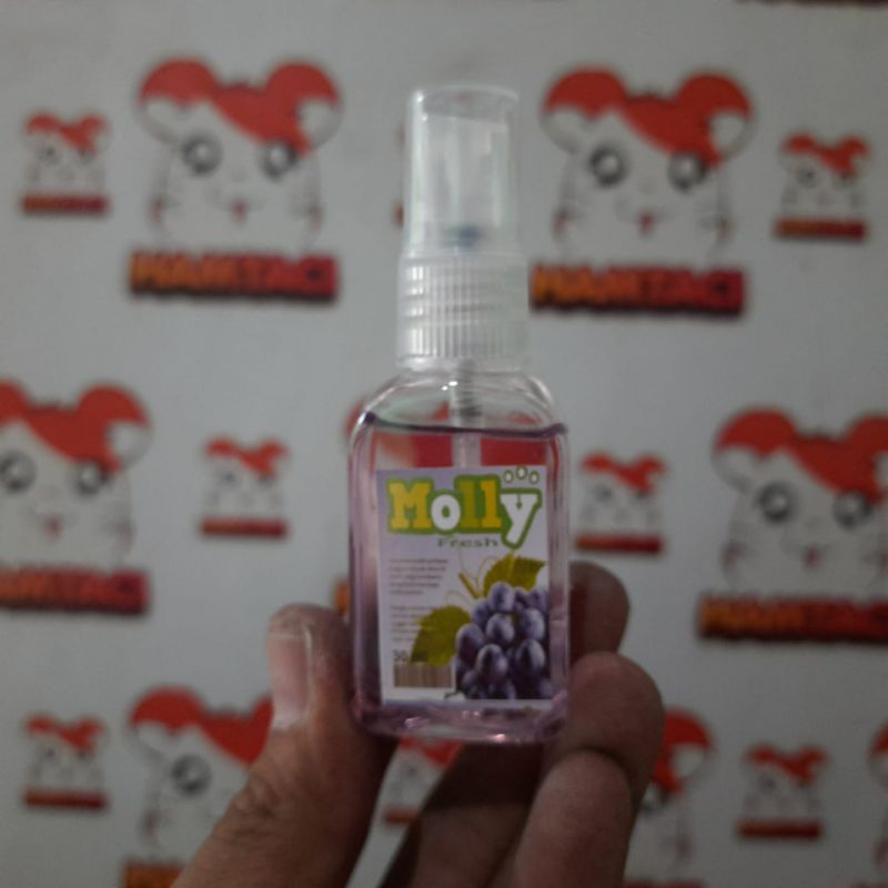 MOLLY FRESH PARFUME ANGGUR 30ML UNTUK HAMSTER/GERBIL/SUGAR GLIDER