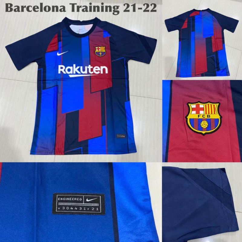 Jersey Bola TERBARU Barcelona Barca Training Prematch Abstrak 2021/2022 grade ori official