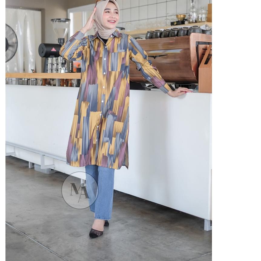 ♝ osela chati long tunik motif viscose ○