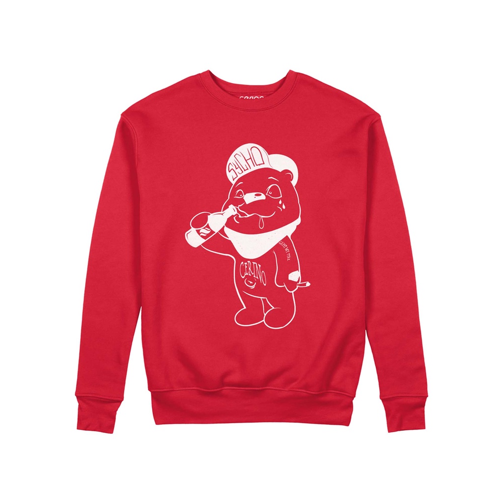 Cerino Sweater Psycho Of Chill Crewneck Red