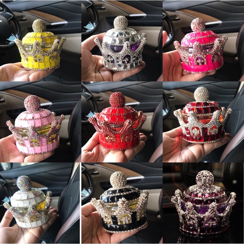 Parfume mobil parfum mmahkota Monchic Car Pendant Balls Diamond Monchic  Ornament Car Decoration