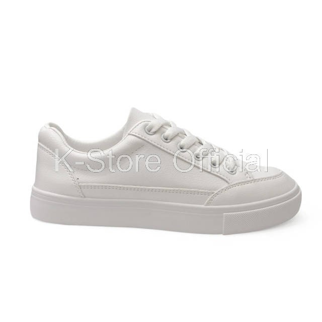 K-Store Official - PVN Sepatu Sneakers Wanita Putih Pink Shoes 004