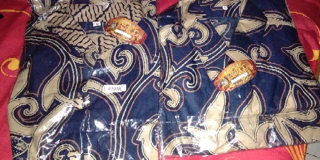Tey-17 Batik Wanita Asj Sa Hrb026 Kenongo Kemeja Tosca Pendek