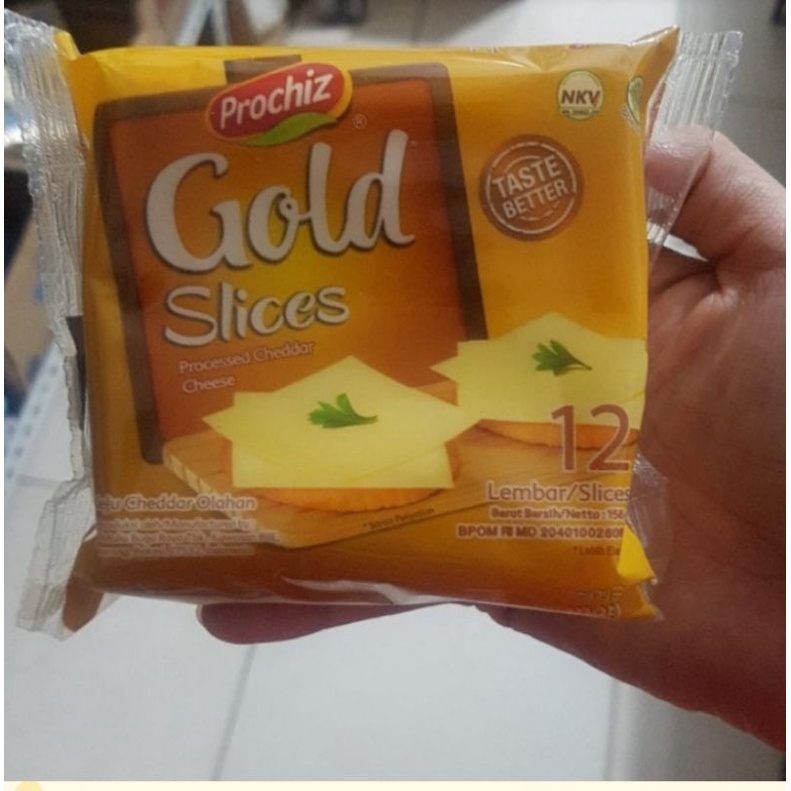 

Prochiz gold keju slice isi 12 lembar