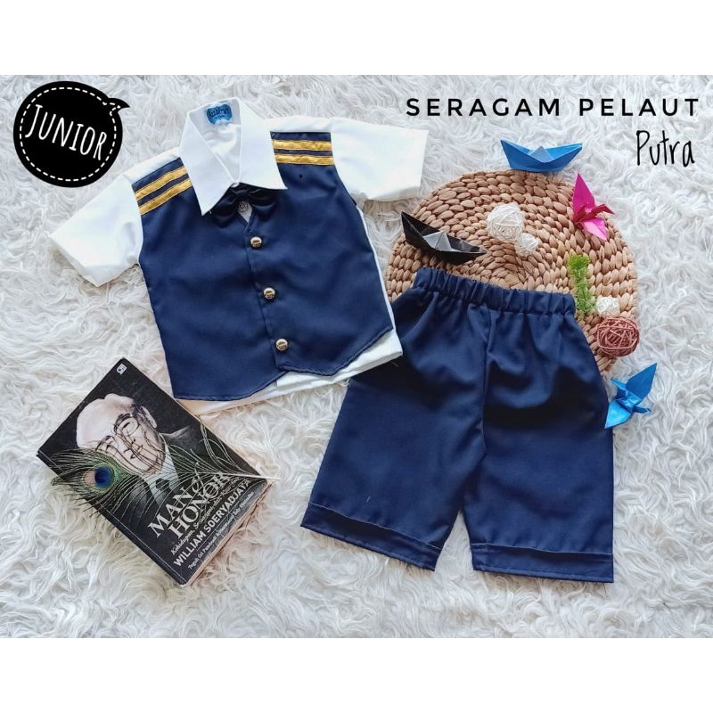 SERAGAM PELAUT ANAK / KOSTUM SAILOR ANAK / BAJU PELAUT ANAK MURAH