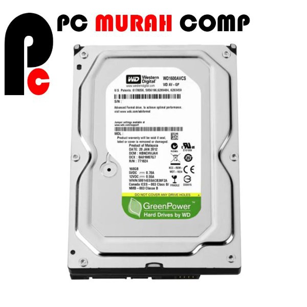 Hardisk Internal PC 160 GB SATA WD GREEN