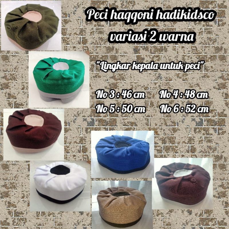 Peci Haqqani lapis warna