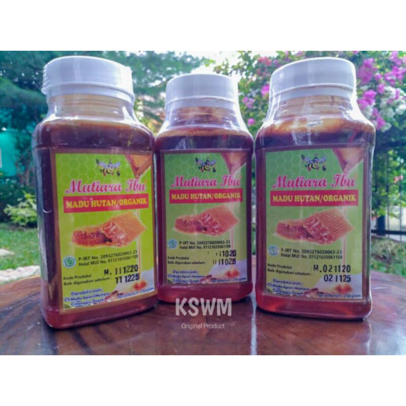

Madu Hutan Asli Mutiara bersertifikat Halal dan Lab