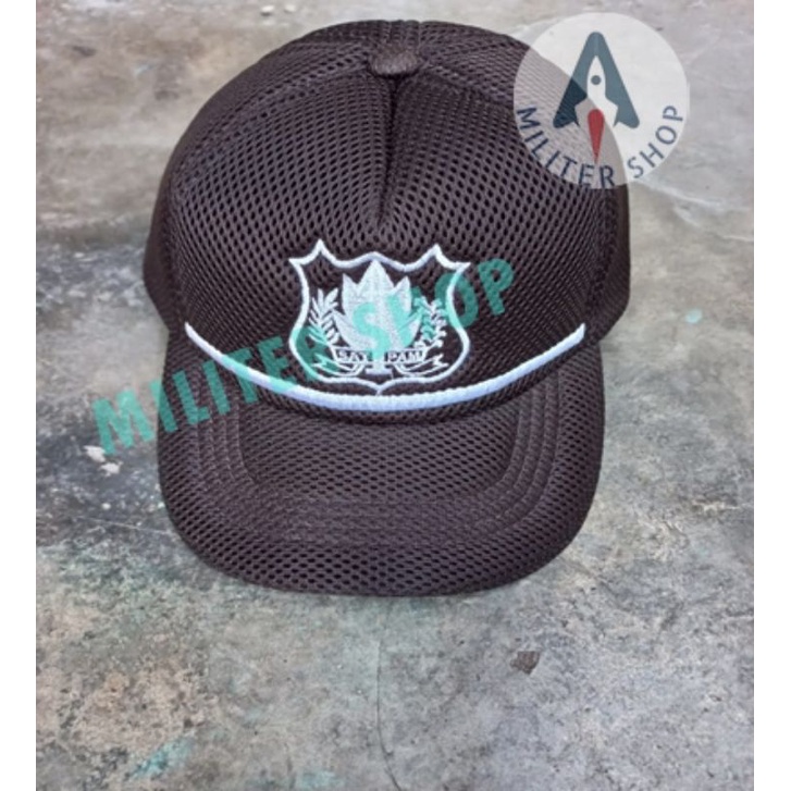 Topi Satpam Coklat Topi Satpam Terbaru Topi PDL