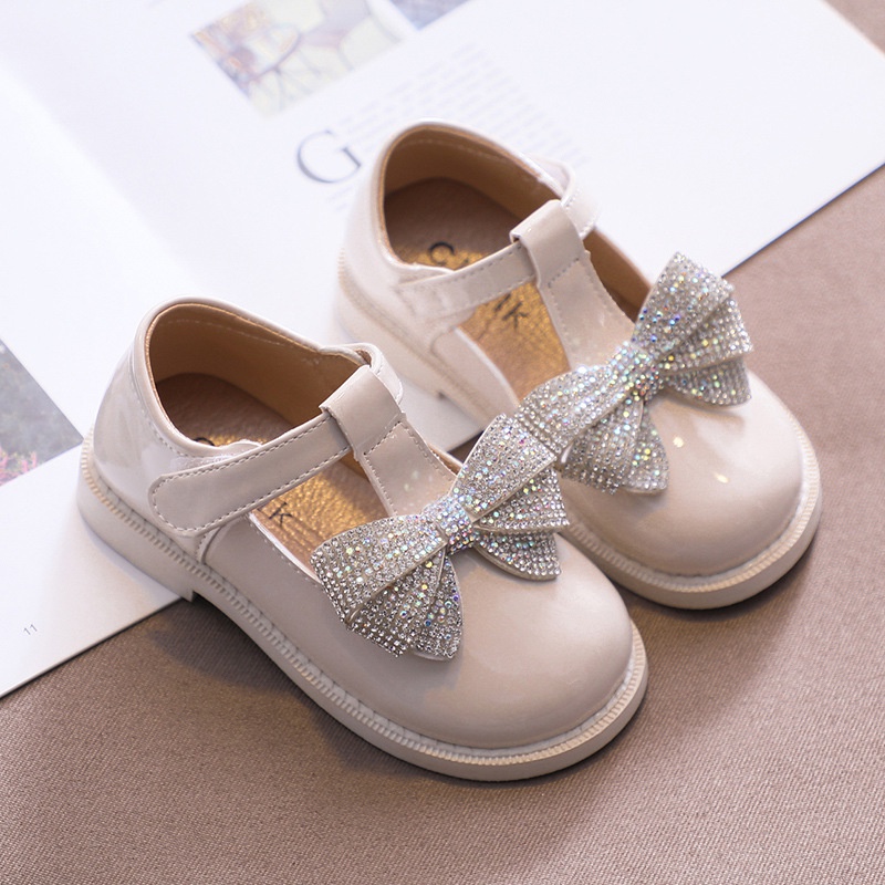 Sepatu Anak Perempuan PU Leather Loafers JANE Import size 21 - 30