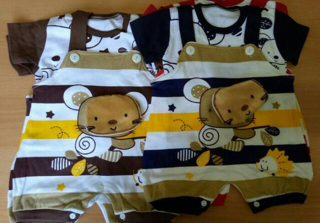 Baju jumper bayi baju kodok 2pc 3D karakter cute mouse