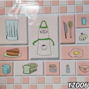 Stiker Dapur Ukuran 60Cm X 5M Motif Best Seller Karakter Bunga Kotak stiker dapur anti minyak anti api wallpaper dapur &amp; kamar mandi Sticker Dapur &amp; Kamar Mandi Stiker Kompor Sticker Dapur Murah Import Stiketr Dapur Murah Anti Air