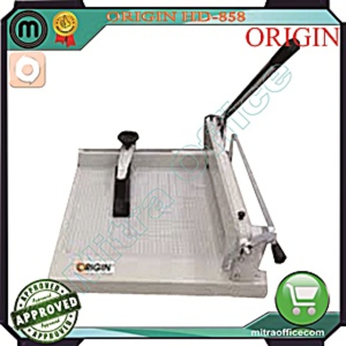 

PROMO ORIGIN HD 858/Mesin pemotong kertas/Mesin potong kertas/Paper Cutting