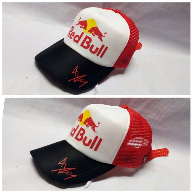 Topi trucker red bull Marquez 93 Honda Racing