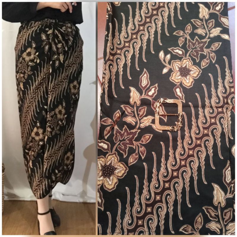 COD PREMIUM ROK LILIT/SERUT BATIK BAWAHAN BATIK rok lilit murah rok batik murah grosir BAWAHAN KEBAYA-EDELWIS HITAM