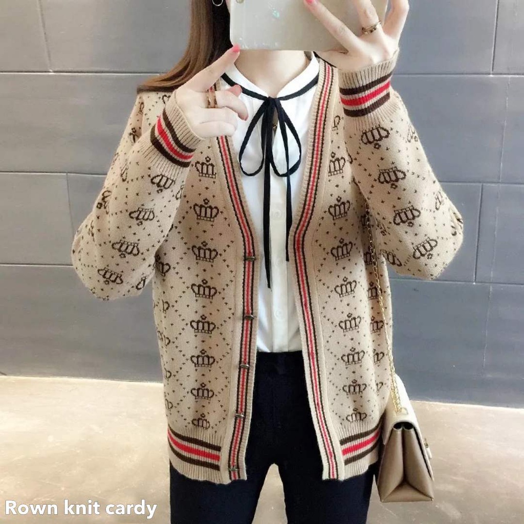 Rown knit cardy - Thejanclothes