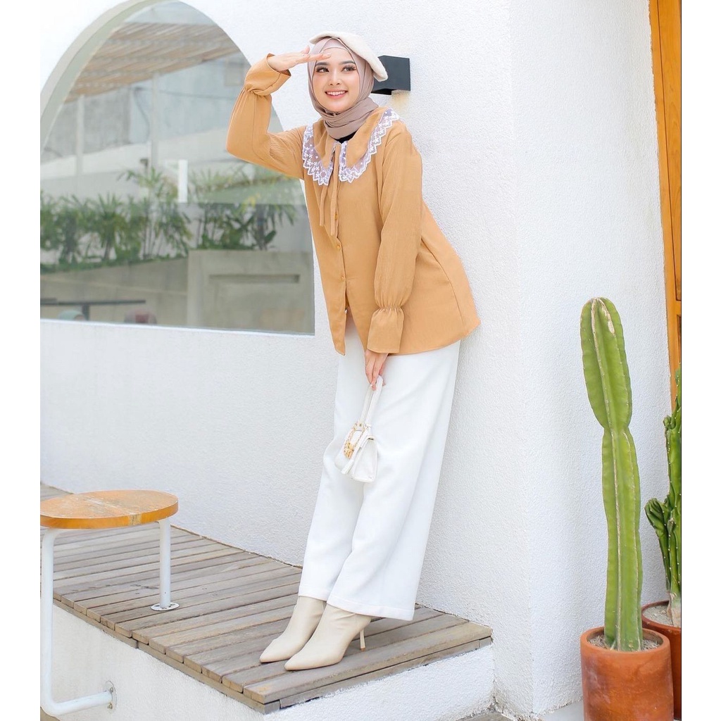 1KG MUAT 5PCS | PINKAN SHIRT TOP BLOUSE RENDA PREMIUM HITS OOTD SELEBGRAM FASHION GROSIR MURAH