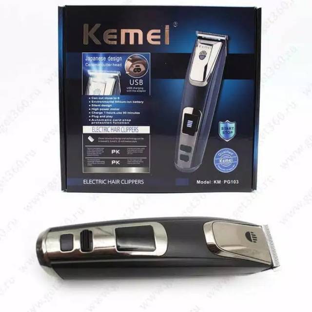 KEMEI KM PG-103 CLIPPER ALAT CUKUR RAMBUT CHARGER MESIN CUKUR