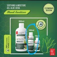 Hand sanitizer gel 70 ml with shoting and mosturizer by syb BPOM