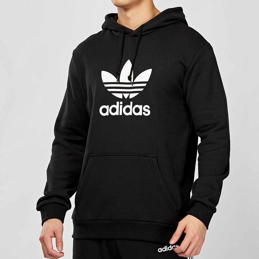 hoodie adidas hitam