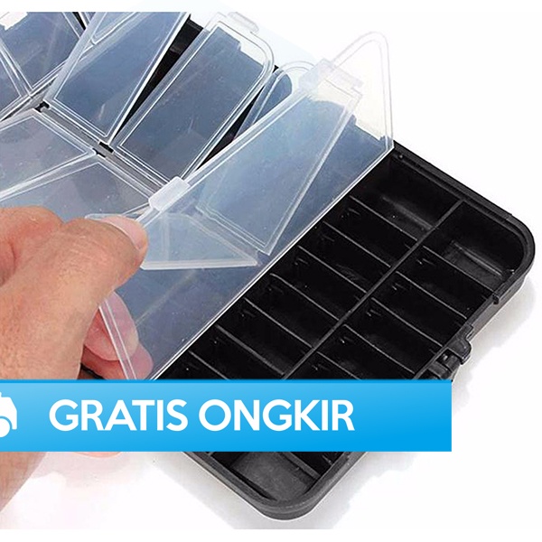 BOX KOTAK PERKAKAS KAIL PANCING WATERPROOF CASE TAFFSPORT MURAH &amp; ORI