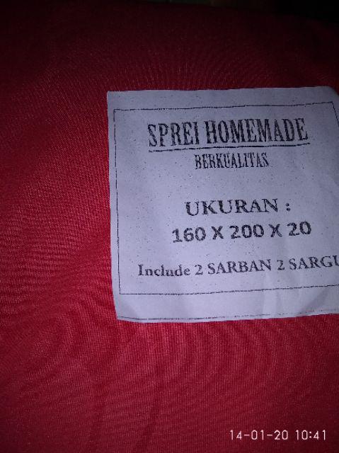 Sprei Bahan Halus Adem Include 2 Sarban 2 Sargul