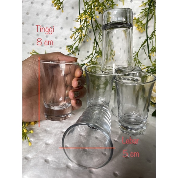 GELAS SLOKI (ISI 6 PCS) / GLASS MINI / GLASS CANTIK / GELAS SOJU / GELAS