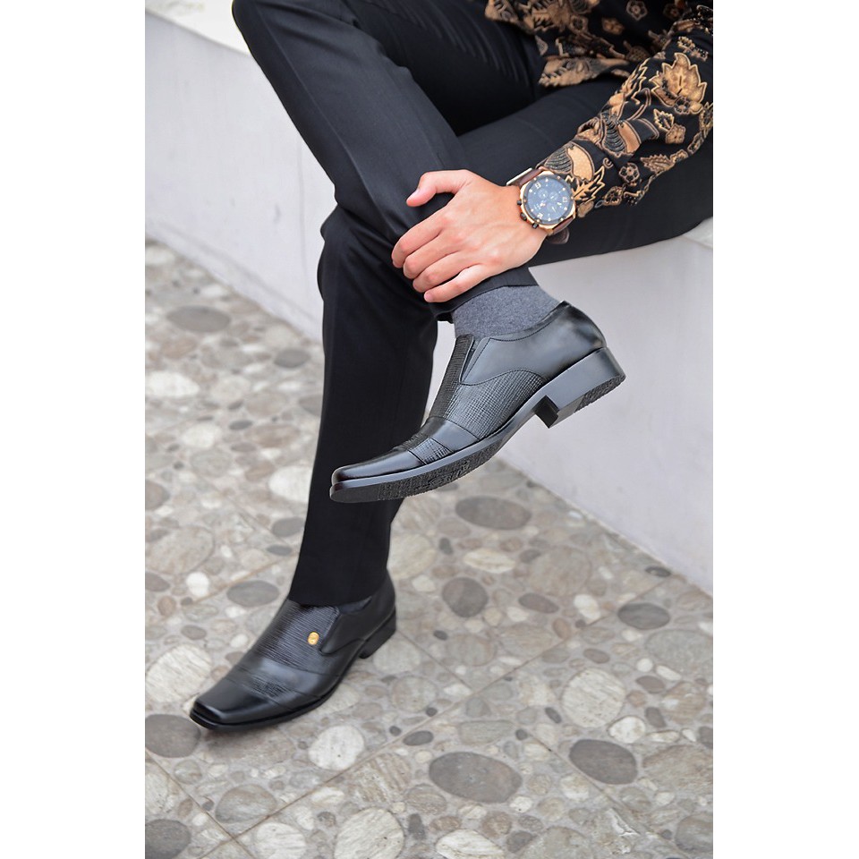 BEST SELLER SEPATU FORMAL ASLI KULIT SAPI OC-2281 MOPDEL SLIP ON KEKINIAN