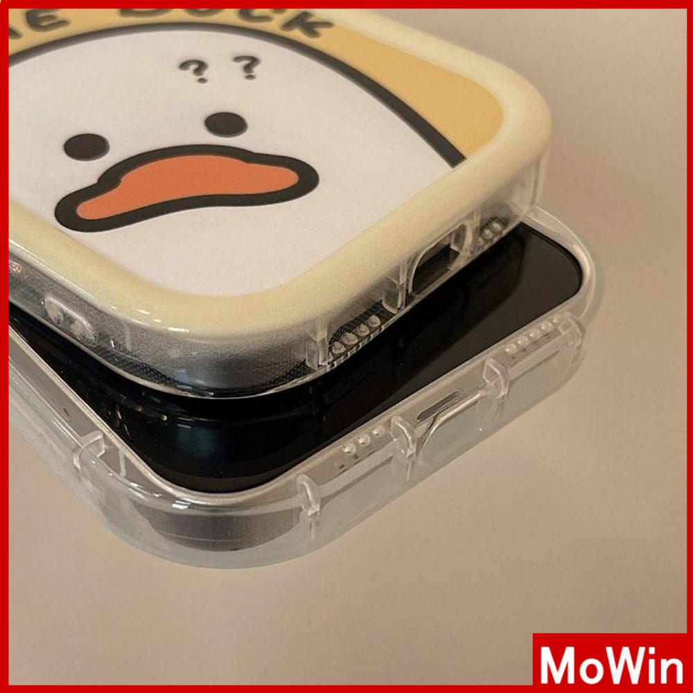 iPhone Case Silicone Soft Case Clear Case Airbag Shockproof Protection Camera Shiny Feel Cartoon Duck Cute Compatible For iPhone 11 Pro Max 13 Pro Max 12 Pro Max 7Plus xr XS Max