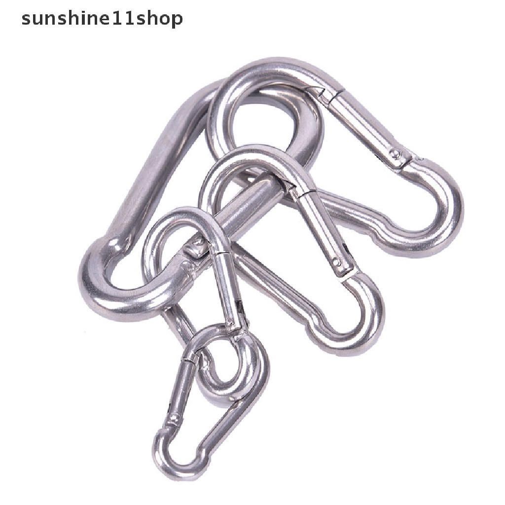 (SHO) 304 Gantungan Kunci Carabiner Bahan Stainless Steel