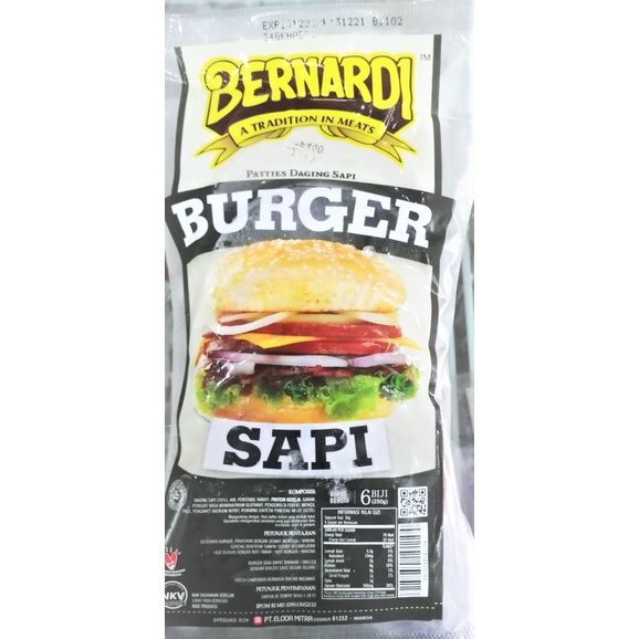 

Bernardi Burger Sapi 250gr