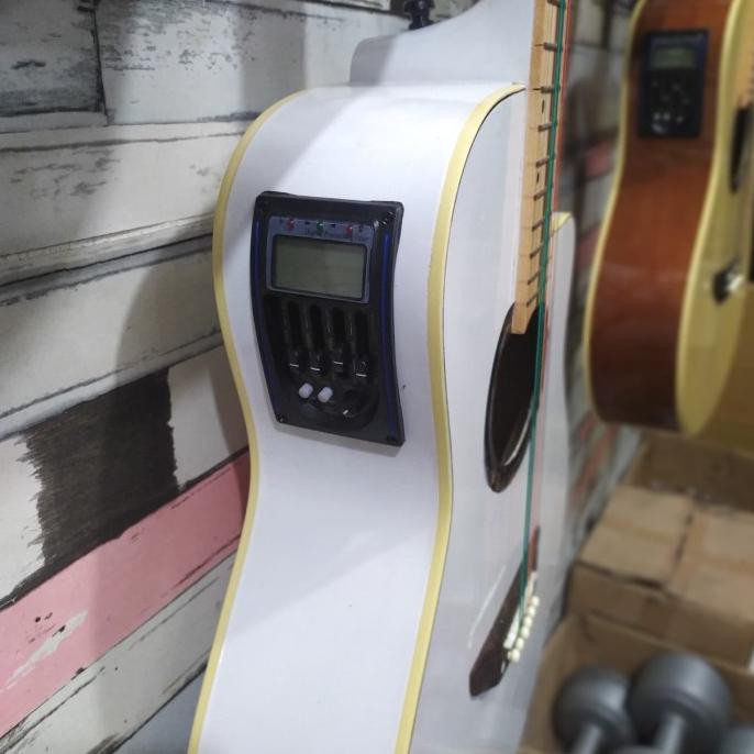 Gitar Akustik Elektrik Model Yamaha Apx 500Ii Body Maple Warna Putih