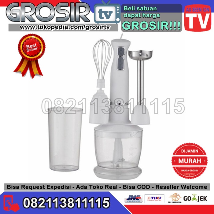 Jual Alat Giling Bumbu Dapur Idealife Il 215S - Hand Blender/Mixer/Chopper - Idealife 215S