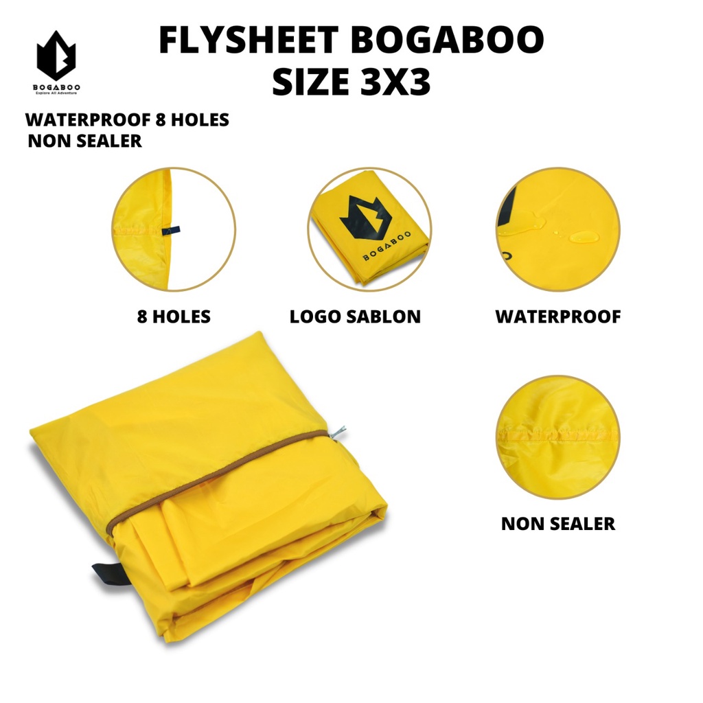Flysheet 3x3 - Pelapis Pelindung Tenda