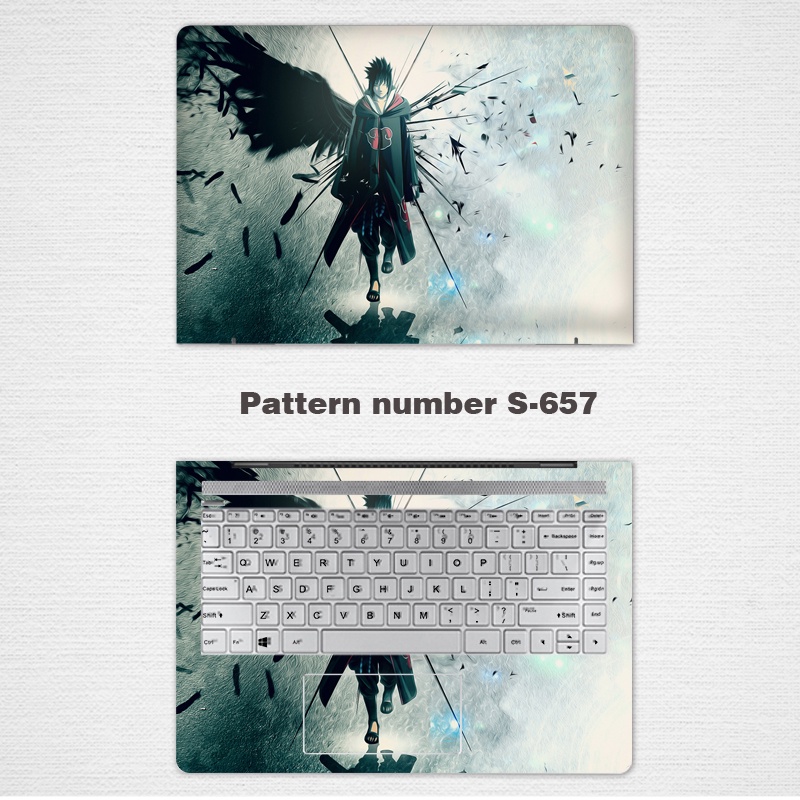 2 Pcs Stiker Pelindung Laptop Universal Motif Naga Bahan VINYL Ukuran 12 13 14 15.6 Inch 14s-cr 14s-cf 15s-du 15s-DR 15s-eq