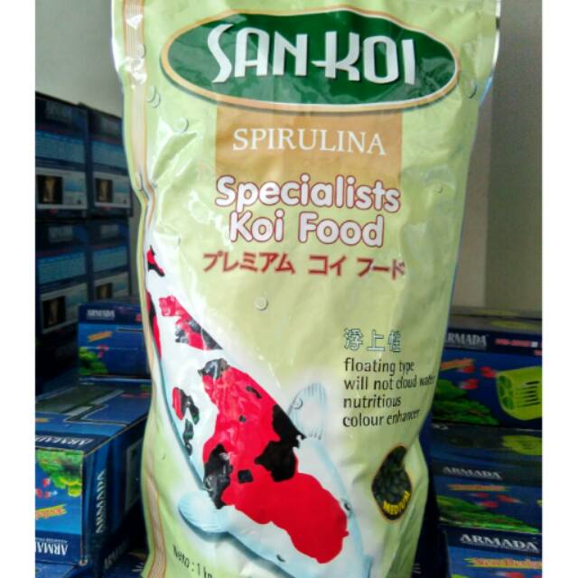 Makanan Ikan Koi SAN KOI SPIRULINA 1KG