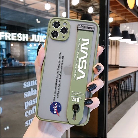 Case Nasa Wrist Strap Samsung A03S A12 M12 A22 4G A32 5G M32 4G A52 A52S Casing Fashion Hybrid candy pelindung kamera