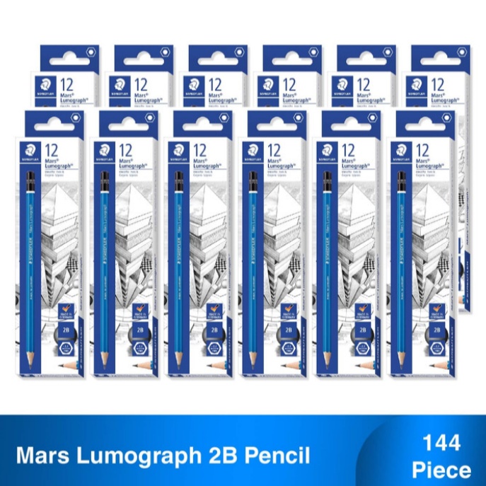 

pensil 2b staedtler lumograph original 100% 1losin promo