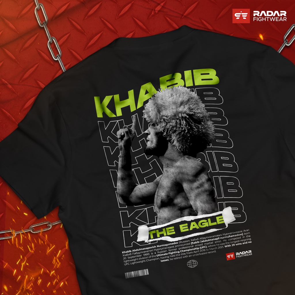 KHABIB Kaos MMA UFC Ultimate Fighting Championship Radar Fightwear Tshirt Premium