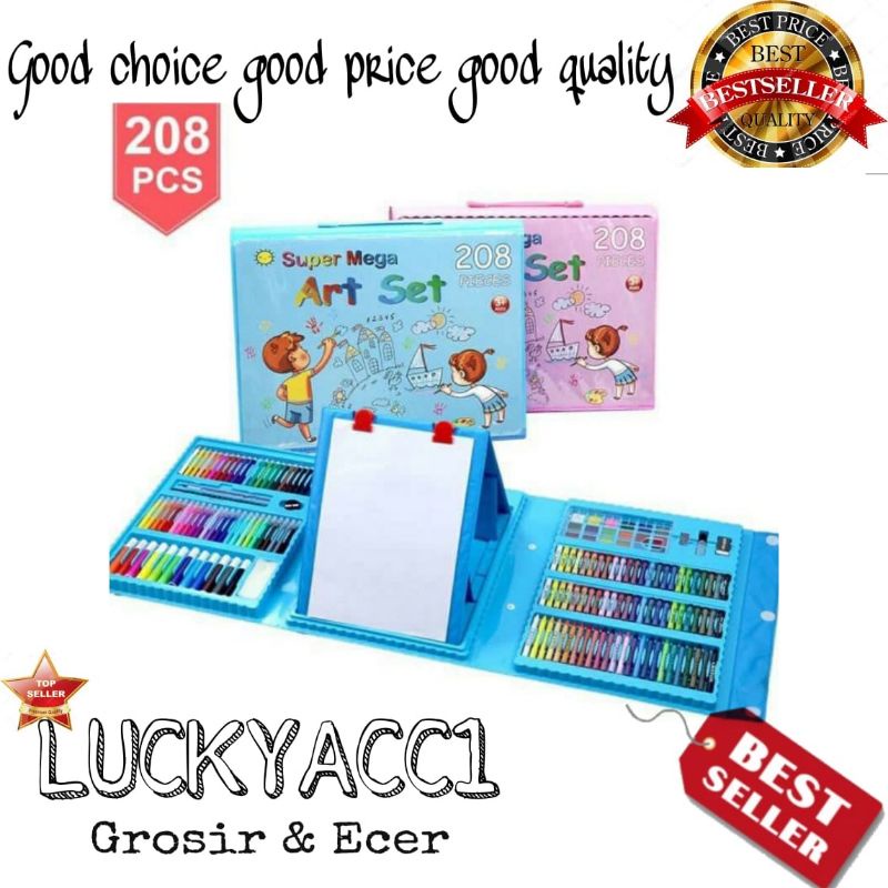 

LC - Art set 208 IN 1 Artset 150 PCS Pensil Warna Crayon Full Set Alat Lukis Pencil Menggambar