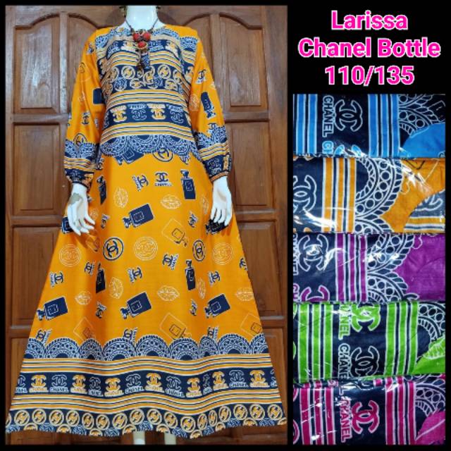 LARISSA DASTER RAYON - baju rumah busui kekinian lengan panjang longdress payung adem murah brand